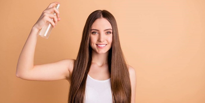 Análise de spray de cabelo vegano